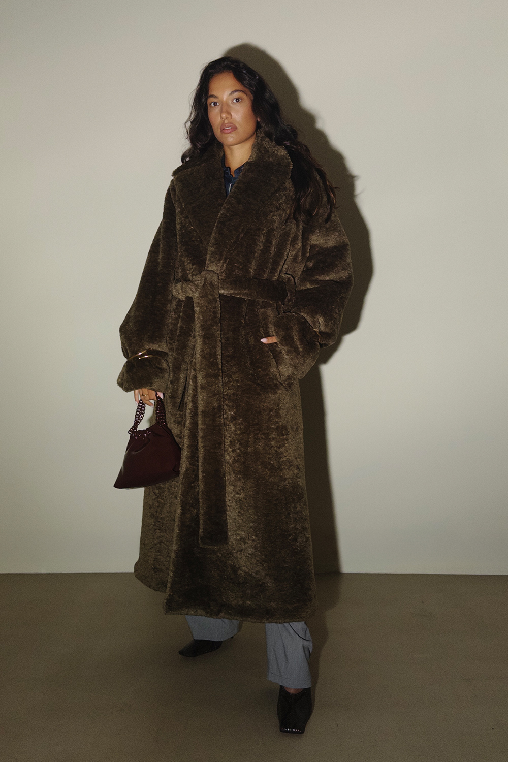 Darkpark - Madison faux fux trench